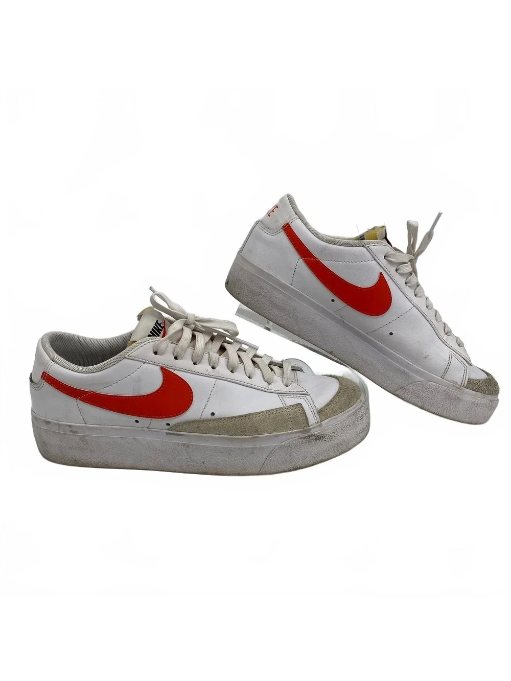 Nike White Orange Platform Blazer Sneakers | Women’s Size 10